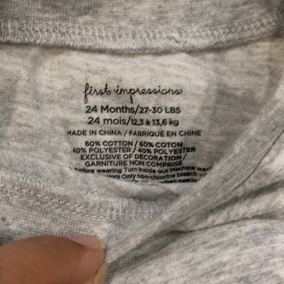 First Impressions Long-Sleeve Shirts in Gray Army Animal Print in size 24M - Picture 4 of 8